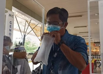 Layanan pemeriksaan Covid-19 menggunakan GeNoSe C19, mulai diterapkan di Bandara Sultan Thaha Jambi, hari ini (12/4).