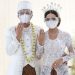 Atta Halilintar dan Aurel Hermansyah melangsungkan pernikahannya, Sabtu (3/4/2021). FOTO: Grid.id