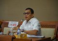 Anggota Komisi VII DPR RI Abdul Kadir Karding dalam Rapat Dengar Pendapat Komisi VII DPR RI dengan Dirjen Minerba KESDM RI dan Dirjen ILMATE Kemenperin RI serta Dirut PT Antam Tbk, Dirut PT Vale Indonesia Tbk, Dirut PT Virtue Dragon, Dirut PT Tsinghan Steel Indonesia, dan Dirut PT Bintang Delapan Mineral di Gedung Nusantara I, Senayan, Jakarta, Rabu (10/11/2021). Foto: Fahmi/Man
