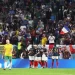 Selebrasi timnas Prancis merayakan gol Giroud. Foto : Reuters